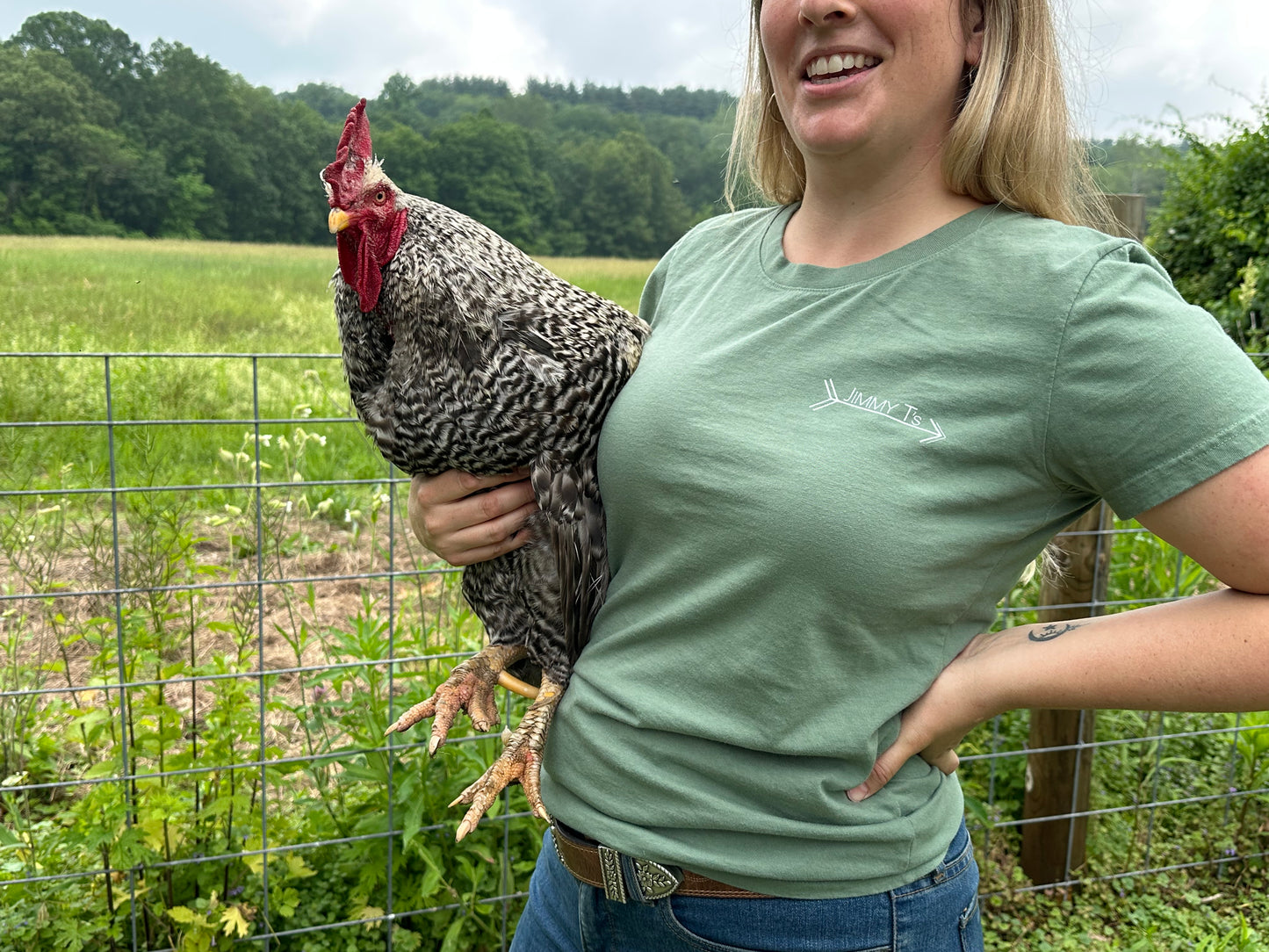 The Women’s All American T Shirt in Cactus Green